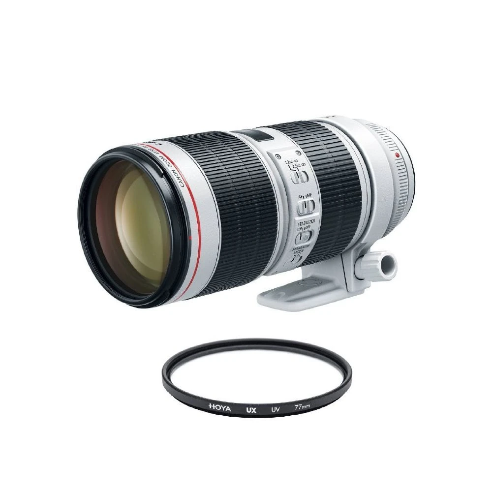 Canon® CANON EF 70-200mm F2.8L IS III USM + HOYA UX UV 77mm Filter 1 Canon® CANON EF 70-200mm F2.8L IS III USM + HOYA UX UV 77mm Filter