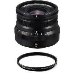 FUJI XF16mm F2.8 R WR Black + HOYA 49mm PRO 1D Protector