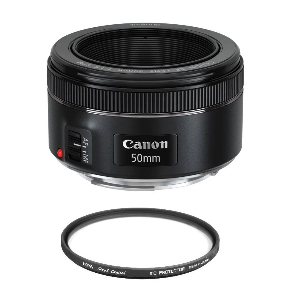 Canon® CANON EF 50mm F1.8 STM + HOYA 49mm PRO 1D Protector 1 Canon® CANON EF 50mm F1.8 STM + HOYA 49mm PRO 1D Protector
