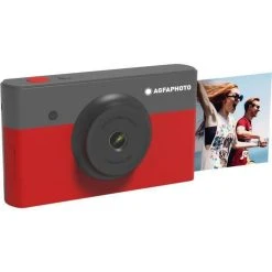 Agfa Photo AGFA AMS23RD Mini Appareil Photo Imprimante 2en1 - 2*3 - Rouge