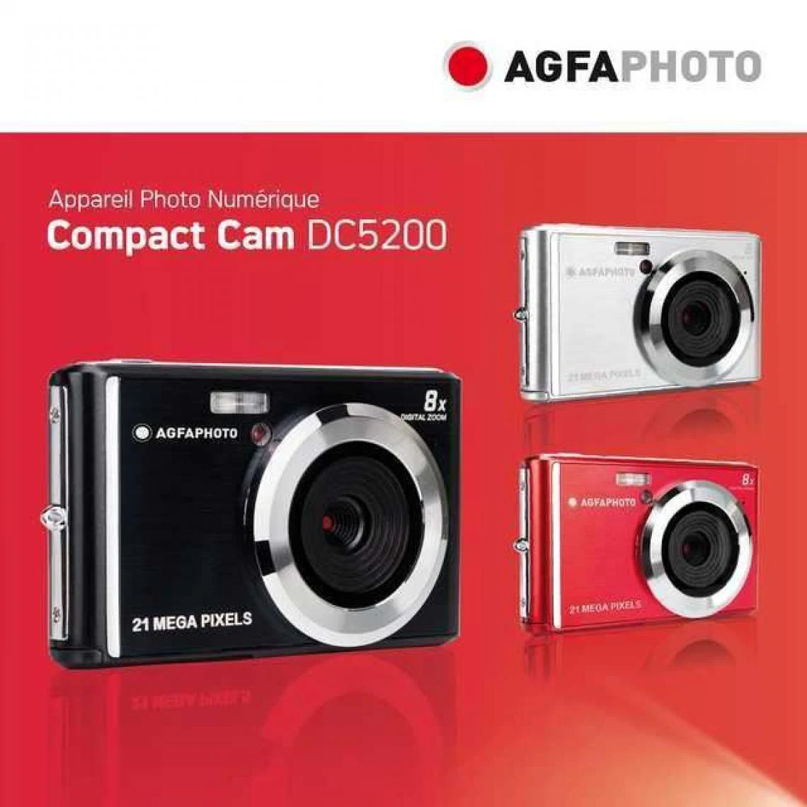 AGFA PHOTO - Appareil Photo Numerique Compact Cam DC5200 - Silver 3 AGFA PHOTO - Appareil Photo Numerique Compact Cam DC5200 - Silver – Image 3