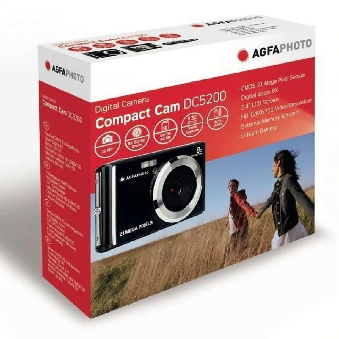 AGFA PHOTO - Appareil Photo Numerique Compact Cam DC5200 - Silver 4 AGFA PHOTO - Appareil Photo Numerique Compact Cam DC5200 - Silver – Image 4