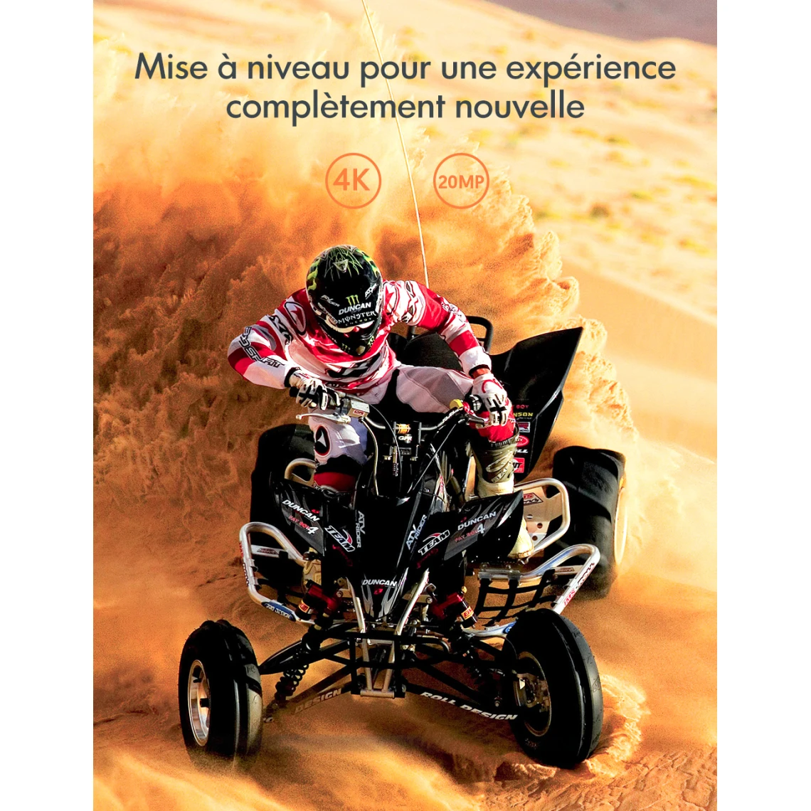 APEMAN Caméra Sport A87, Écran Tactile 4K/60FPS 20MP WiFi Télécomm... 4 APEMAN Caméra Sport A87, Écran Tactile 4K/60FPS 20MP WiFi Télécomm... – Image 4