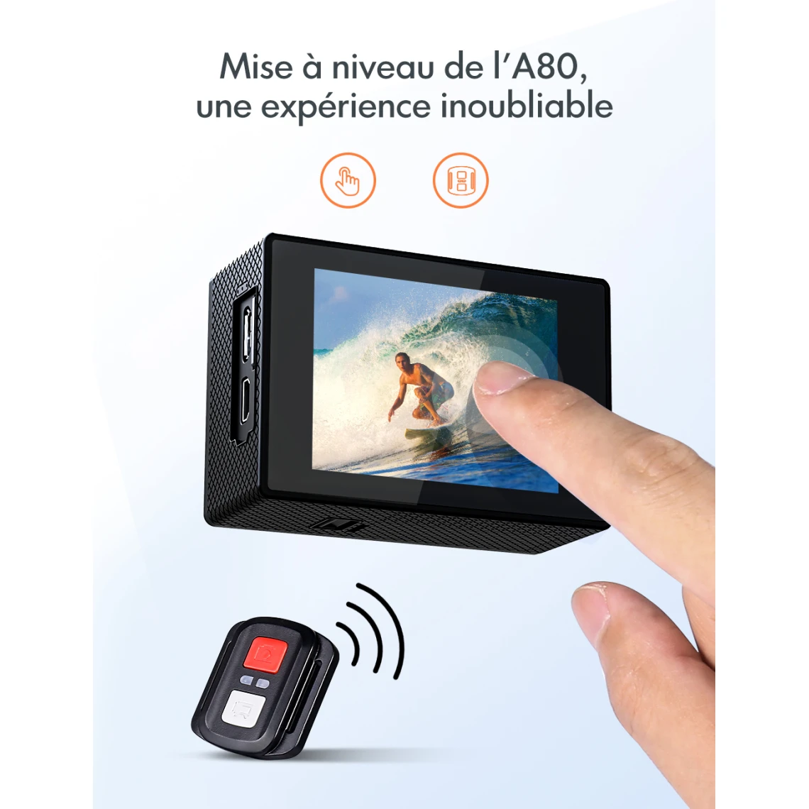 APEMAN Caméra Sport A87, Écran Tactile 4K/60FPS 20MP WiFi Télécomm... 5 APEMAN Caméra Sport A87, Écran Tactile 4K/60FPS 20MP WiFi Télécomm... – Image 5