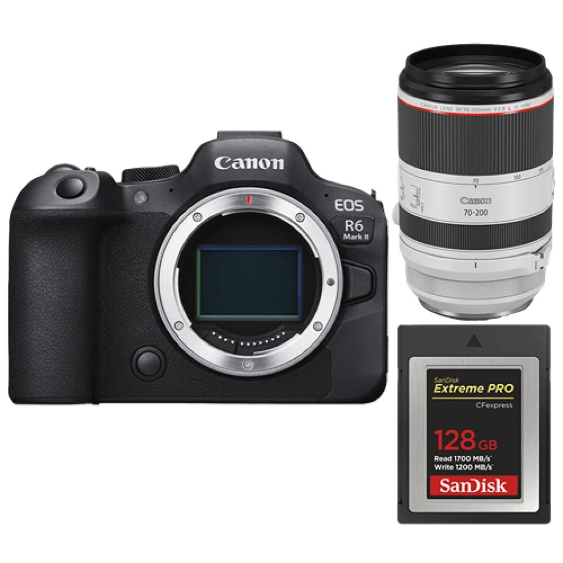 Canon® Appareil Photo Canon R6 II+RF 70-200 Mm F2.8 L IS USM+Carte SanDisk 12... 1 Canon® Appareil Photo Canon R6 II+RF 70-200 Mm F2.8 L IS USM+Carte SanDisk 12...