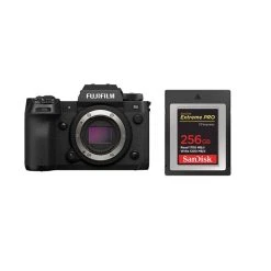 Boîtier FUJIFILM X-H2S + Carte SanDisk 256 Go Extreme Pro CF CFexpres...