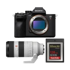 Boîtier Sony A7R V+FE 70-200mm F2.8 GM OSS II+Carte SanDisk 128 Go Ex...