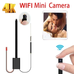 Marque Generique Bricolage Portable WiFi IP Mini Caméra P2P 4K Videcam Sans Fil Micro ...