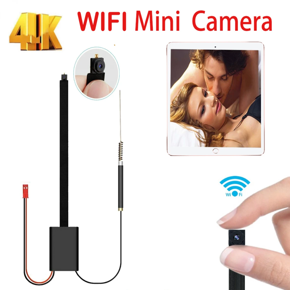 Marque Generique Bricolage Portable WiFi IP Mini Caméra P2P 4K Videcam Sans Fil Micro ... 1 Marque Generique Bricolage Portable WiFi IP Mini Caméra P2P 4K Videcam Sans Fil Micro ...
