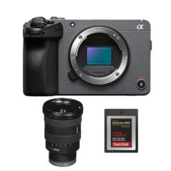 Caméra De Cinéma Numérique Sony FX30 + FE 16-35mm F2.8 GM + Carte S...