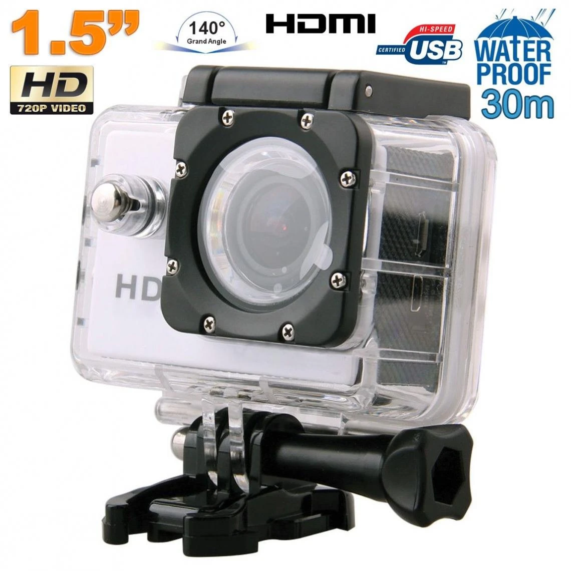 Yonis Caméra Sport Waterproof+SD 8Go 1 Yonis Caméra Sport Waterproof+SD 8Go