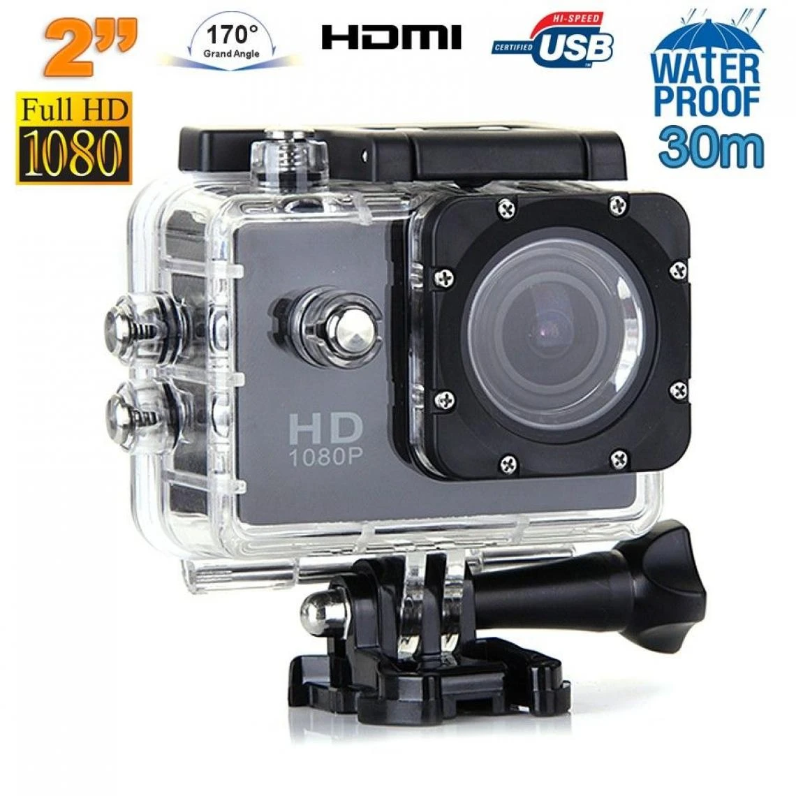 Yonis Caméra Sport Waterproof + 32 Go 1 Yonis Caméra Sport Waterproof + 32 Go