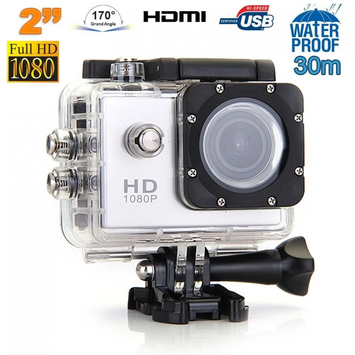 Yonis Caméra Sport Waterproof+SD 8Go 1 Yonis Caméra Sport Waterproof+SD 8Go
