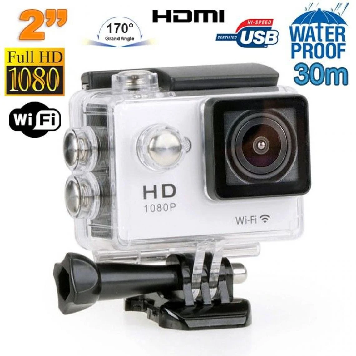 Yonis Caméra Sport Waterproof + 32 Go 1 Yonis Caméra Sport Waterproof + 32 Go
