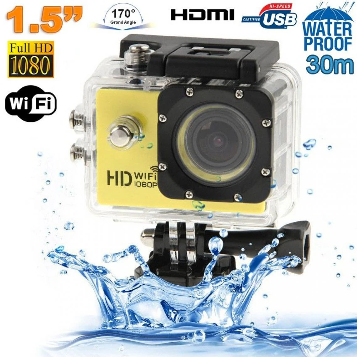 Yonis Caméra Sport Waterproof+4 Go 1 Yonis Caméra Sport Waterproof+4 Go
