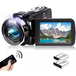 Vendos85 Caméscope Numérique Full HD De 23 Pouces 42 P Noir Gris