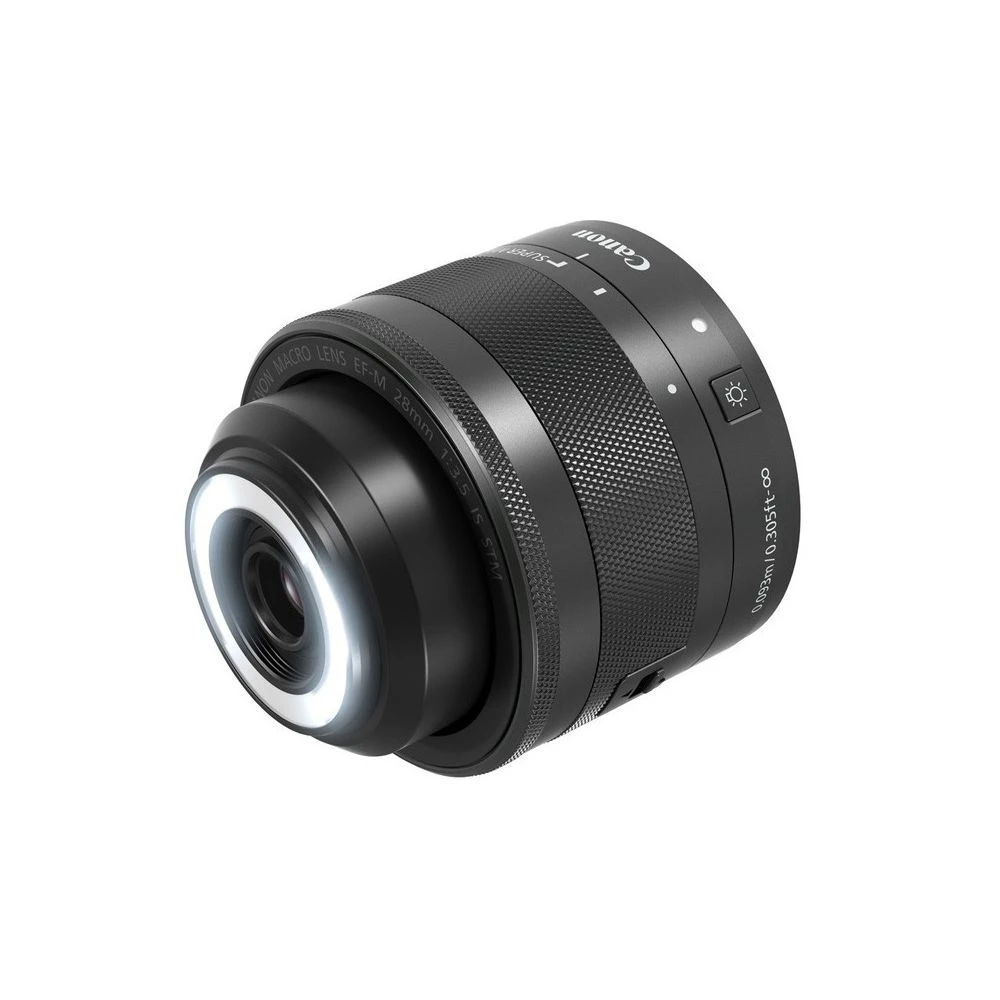 Canon® CANON EF-M 28 Mm F/3,5 Macro IS STM Avec éclairage Led Incorporé 2 Canon® CANON EF-M 28 Mm F/3,5 Macro IS STM Avec éclairage Led Incorporé – Image 2