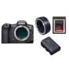 Canon® Canon EOS R5 Body + Adaptateur R + Carte SanDisk 256 Go Extreme Pro CF...