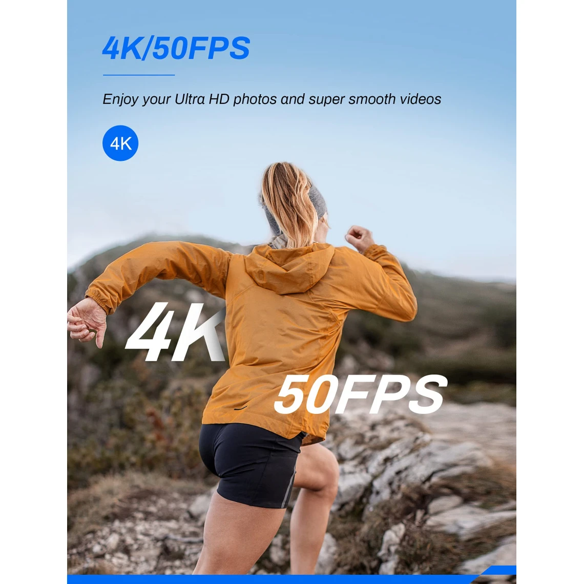 Crosstour Caméra Sport Native 4K 50fps Écran Tactile EIS Caméra Ét... 4 Crosstour Caméra Sport Native 4K 50fps Écran Tactile EIS Caméra Ét... – Image 4