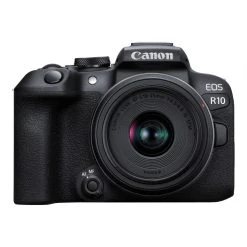 Alternative view of Canon® EOS R10 + RF-S 18-45mm F/4.5-6.3 IS STM + Bague EF-EF-S > Boitier EOS ...