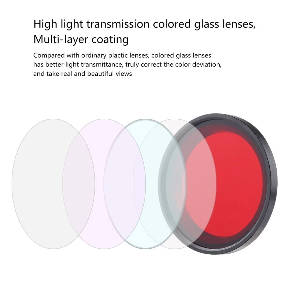 Wewoo Filtre Lentille De Couleur Rouge Plongée 32mm Pour Le Boîtier De De ... 3 Wewoo Filtre Lentille De Couleur Rouge Plongée 32mm Pour Le Boîtier De De ... – Image 3