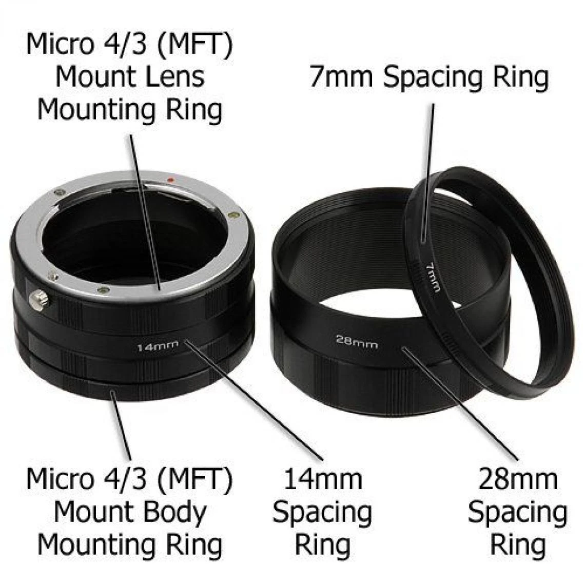 Inconnu Fotodiox 10-MCR-MFT-Kit Tube D'extension Pour Olympus 3 Inconnu Fotodiox 10-MCR-MFT-Kit Tube D'extension Pour Olympus – Image 3
