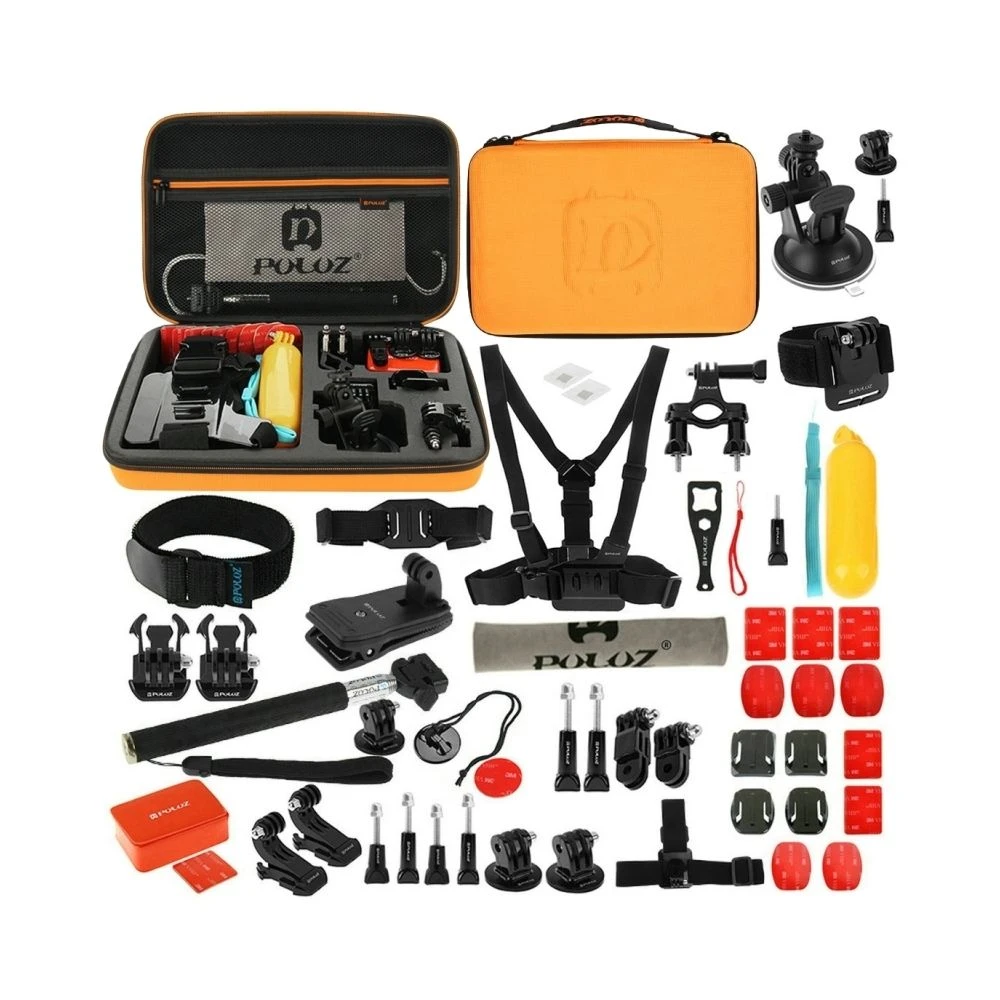 Wewoo Kit D'accessoire Orange Pour 53 En 1 Gopro HERO6 / 5/5 Session / 4 Ses... 1 Wewoo Kit D'accessoire Orange Pour 53 En 1 Gopro HERO6 / 5/5 Session / 4 Ses...