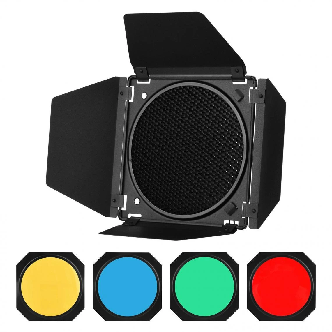 Justgreenbox Kit De Porte De Grange Avec Grille En Nid D'abeille 4 Filtres En Gel D... 1 Justgreenbox Kit De Porte De Grange Avec Grille En Nid D'abeille 4 Filtres En Gel D...