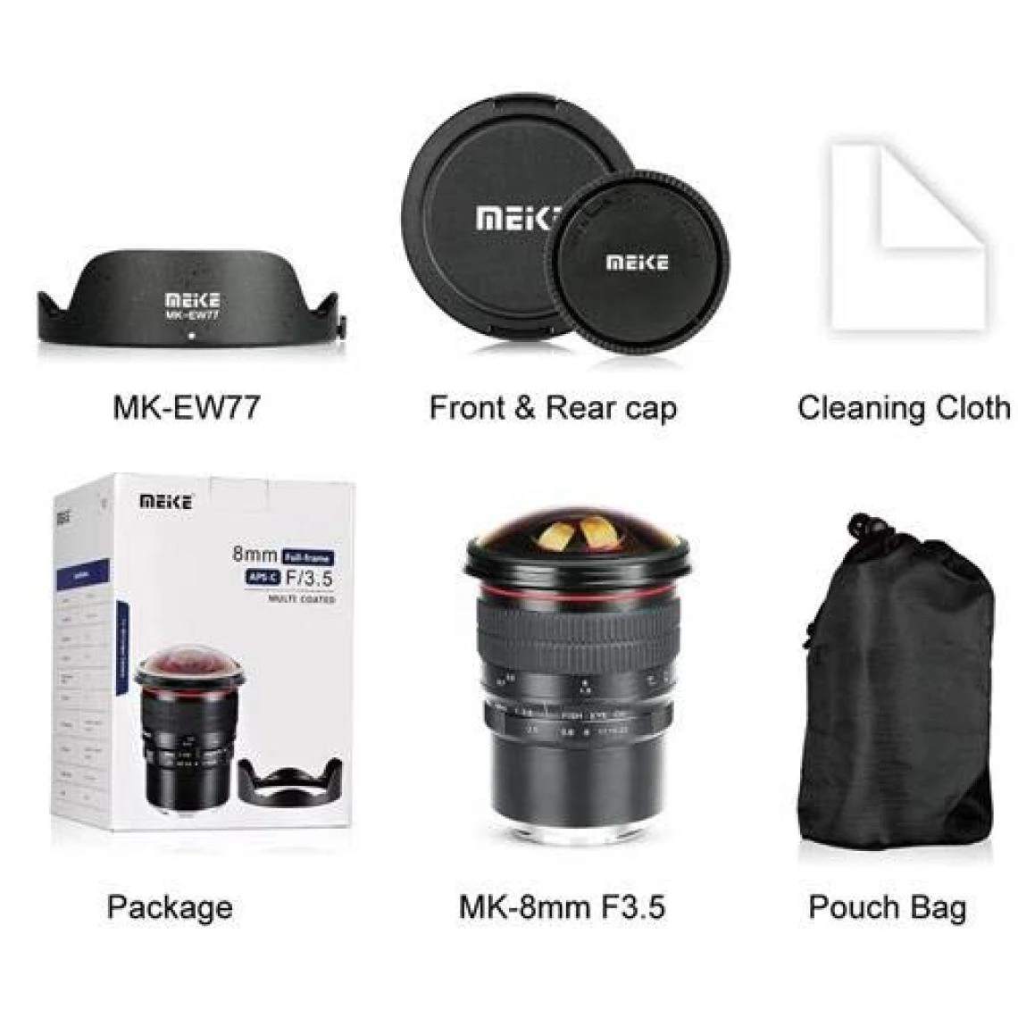 Meike Optics MK 8 Mm F3.5 Fisheye Objectif Ultra Grand Angle Pour Cano... 2 Meike Optics MK 8 Mm F3.5 Fisheye Objectif Ultra Grand Angle Pour Cano... – Image 2