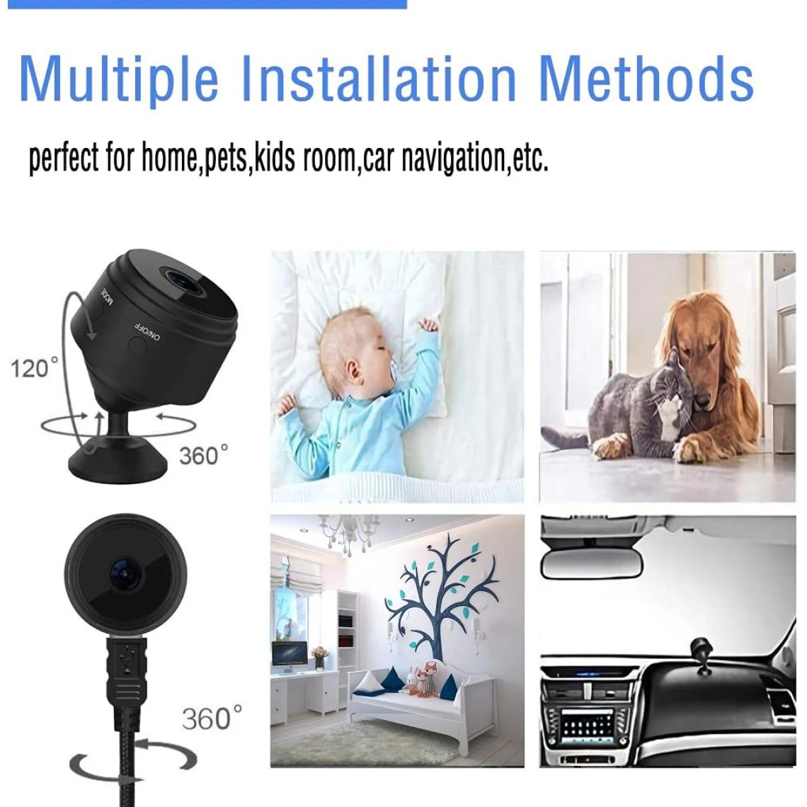 GENERIC Mini Caméra De Sécurité 1080P Surveillance Sans Fil De Sécurité I... 2 GENERIC Mini Caméra De Sécurité 1080P Surveillance Sans Fil De Sécurité I... – Image 2