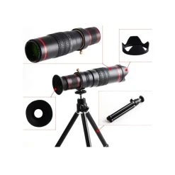 Wewoo Objectif Téléobjectif Universel Avec Zoom 22X Avec Monture De Trépi... -Boutique KODAK PIXPRO objectif teleobjectif universel avec zoom 22x avec monture de trepied et clip de telephone portable pour iphone galaxy huawei xi 3