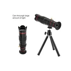 Wewoo Objectif Téléobjectif Universel Avec Zoom 22X Avec Monture De Trépi... -Boutique KODAK PIXPRO objectif teleobjectif universel avec zoom 22x avec monture de trepied et clip de telephone portable pour iphone galaxy huawei xi 4