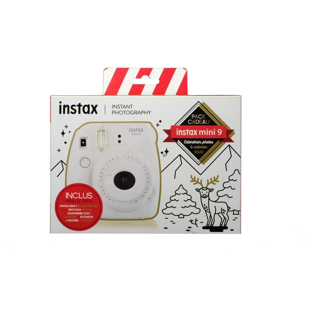 FujiFilm Pack Cadeau Instax Mini 9 + Pack Film 10 Vues + Calendrier 2020 à Col... 1 FujiFilm Pack Cadeau Instax Mini 9 + Pack Film 10 Vues + Calendrier 2020 à Col...