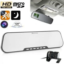 Yonis Rétroviseur Caméra De Recul+SD 8Go