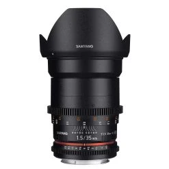 Alternative view of Samyang 35mm T1.5 VDSLR AS UMC II Objectif Noir