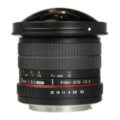 SAMYANG Objectif 8mm F/3,5 UMC CS II FishEye Compatible Avec Canon Gar...