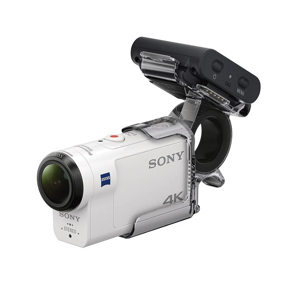 SONY Caméra Action Cam FDR-X3000R Blanc + AKA-FGP1 1 SONY Caméra Action Cam FDR-X3000R Blanc + AKA-FGP1