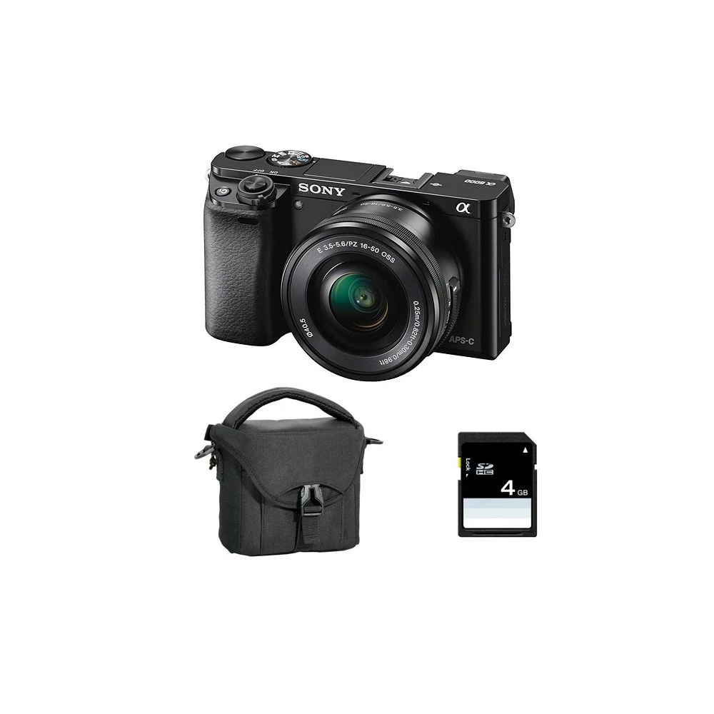 Sony Appareil Hybride + 16-50mm Noir - A6000 1 Sony Appareil Hybride + 16-50mm Noir - A6000