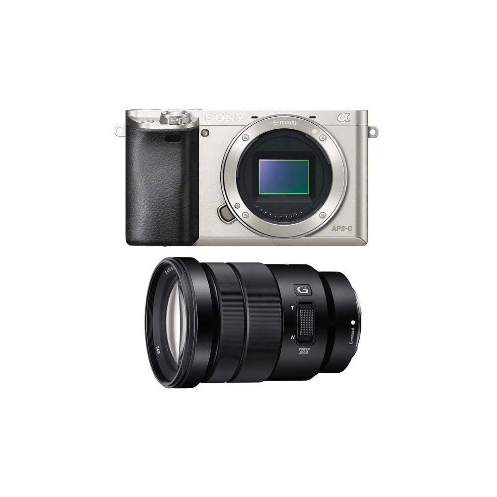 Sony Appareil Hybride + 18-105mm Silver - A6000 1 Sony Appareil Hybride + 18-105mm Silver - A6000