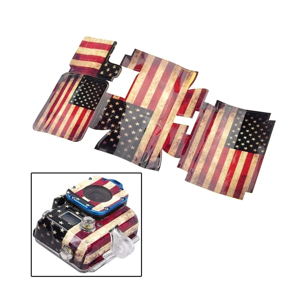 Wewoo Sticker Pour GoPro Hero 3 Autocollant De Cas De Modèle Drapeau USA R?... 1 Wewoo Sticker Pour GoPro Hero 3 Autocollant De Cas De Modèle Drapeau USA R?...